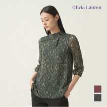 올리비아로렌 전판 프린트 블라우스 VOCNLXF7251