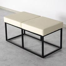 RC06 20각스틸 와이드900 사각스툴의자/대기용의자/2인용의자, 아이보리