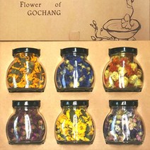 고창에서 기른 꽃 블랙 6구 선물세트(60g 각 10g씩 6개) 허브차세트/삼각티백/캐모마일/홍차/오설록/국화차/보이차/히비스커스/페퍼민트차/레몬밤, 단일 총 수량