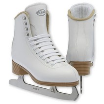 Jackson Ultima/GAM Stella/Clasicue Womens 남성 소녀 남아용 피규어 아이스 스케이트 화이트와 블랙 색상, KIDS - Youth 12, Riveted Blades / Classic Desig