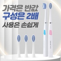 렉스맘 휴대용 음파 전동칫솔 어린이 진동, 음파칫솔블루