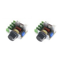 전압 조정기 안정 장치 AC 220V 2000W SCR 온도 조절기 전자 모듈 조광 모터 속도 컨트롤러 2 개, 02 2 pcs
