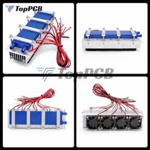 pc 부품반도체 에어컨 냉장고 냉각 시스템 DC 12V 288W 열전 펠티에 냉각 쿨러 DIY 키트, 한개옵션0