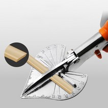 파이프 커터기 절단기 45-180도 멀티 앵글 마이터 사이딩 와이어 덕트 커터 pvc pe 플라스틱 파이프 호스 가위 컷 가사 홈 장식 배관 도구, 없음