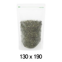 팩플러스 무광팻트스탠드(지퍼형) 130x190 100매 / 무광지퍼스탠드 / 지퍼백스탠딩 / 포장지퍼백