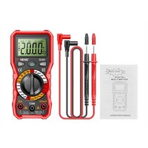 테스터기 전기 도구 True RMS 디지털 스마트 멀티미터 2000 카운트 저항 정전용량 테스터 전류 전압, 01 SZ301 Red