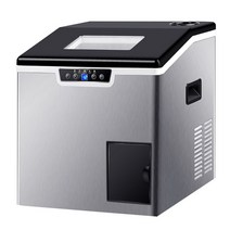 업소용제빙기 20kg 30kg 50kg 100kg 대용량 사무실 각얼음 가정용 투명 얼음 제조기 제빙기 상업용 우유 차 매장 40kg 대형 생산 홈 자동 통합 기계, 시간당 40kg, 유럽 ​​연합
