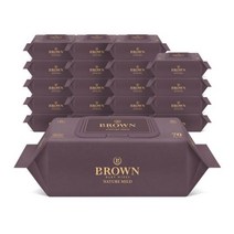 브라운 네이처 마일드 엠보싱 저자극 아기물티슈, 70매 x 10팩, 10팩