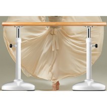 가정 고급자용 발레봉 발레바 댄스바 스트레칭 무용바, 핑크 페인트 [1.5] 미터