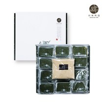 인절미 쑥떡 제주 해풍쑥떡 한라산 쑥 인절미 콩고물 개별포장떡 답례떡 식사대용 어르신간식 떡선물 추천, 2박스 (쇼핑백세트), 100gx24개 (2)