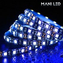 마니LED 주문제작 플렉시블 3528 5050 LED바 12V 24V 10cm, 5050 방수 검정띠 12V 10cm 블루, 1개