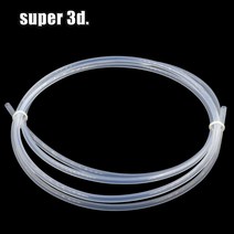 3D 프린터3D 프린트 부품 1 m/2 m PTFE 튜브 투명 피에조 PFA 2x4mm V5/V6 1.75mm 보우덴 압출기 J-헤드, 02 2m