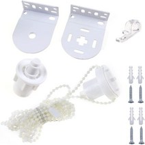 종이 창문 우드 알루미늄 붙이는 사무실 오동나무 자동 화이트 전동 친환경 암막 블라인드 32mm 롤러 클러치 롤러 그늘 클러치 교체 예비 부품 수리 키트 금속 브래킷 비드 체인