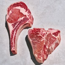 드라이에이징 블랙앵거스 토마호크 숙성 소고기 티본 스테이크 부채살 살치살 등심 척아이롤 T본 미국산 우대갈비, 수입 토마호크 500g내외