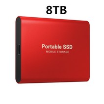 휴대용 SSD 500GB 1TB 외장 하드 드라이브 USB3.1 M.2 2TB 4TB 8TB 고속 16TB 디스크 노트북 PS4 용, 18 Red 8TB, 한개옵션1