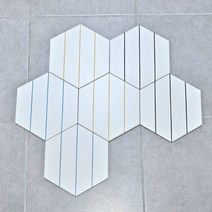 스페인 수입 포세린 헥사곤 육각 다각형 타일 / 벽 현관바닥 시공, BLACK