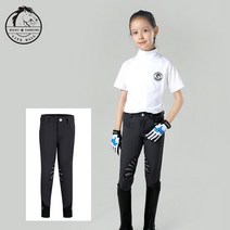 승마바지 남녀공용 네이비 실리카 젤 브리치 어린이 승마 바지 흰색 말 라이더, [04] 140, [02] Grey