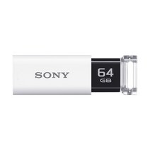 소니 USB 메모리 USB3.0 64GB 화이트 캡리스 USM64GU W []