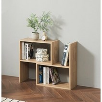 원룸 감각배치 DIY 선반 책장 (화이트/오크) 화일 책방 북유럽 디자인 장식, 오크