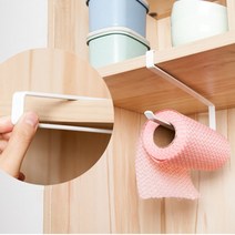 주방 롤비닐 홀더 정리대 키친타올 걸이 행주 꽂이 싱크대 주방 타올랙 디스펜서 거치대, 1개, 화이트