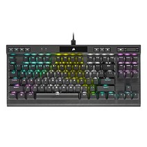 Corsair 미국출고-CORSAIR K70 RGB TKL – Champion 시리즈 Tenkeyless 기계식 게임용 키보드 - Cherry MX 속도 키 스위치 - 내구성 있는 알루미늄 프레임 - 키별 RGB LED 백라이트 - 분리형-171200, 02.키보드 + 매트, 02.체리 MX 브라운