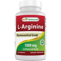 (미국) 1+1 베스트내추럴스 아르기닌 1000mg 120정 총2팩 Best Naturals L-Arginine 1000 mg 120 Tablets