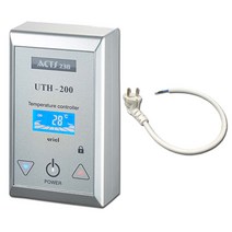 우리엘전자 난방필름 온도조절기 전문설치업체 상담환영 UTH-200 색상-실버 국산센서, UTH-200+파워코드선