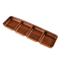 MDO3562 에블린 푸켓 4칸 소스 스넥디쉬 330mm 우드볼/주방식기/정사각볼/삼각볼