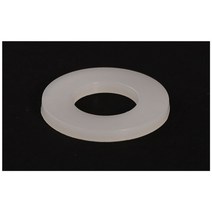 흰색 검정색 나일론 와셔 나사 두꺼운 절연 플랫 와셔 스페이서 씰 가스켓 링 플라스틱 고무 와셔, m5x10x1 100개, 하얀