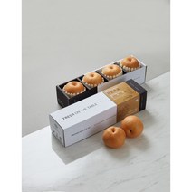 [익산원예농협] 명품배 한줄과일 선물세트 (배1.8kg 4과*2줄 1박스), 사과 5과+배 4과 총 3.4kg내외 1세트