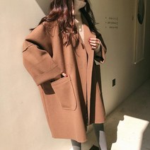 blackbur코트 가을 겨울 여성 롱 모직 코트