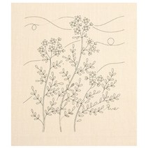 루타 자수 커트지 아이보리 프린트 원단 프랑스자수, 루타자수커트지 1마-아이보리