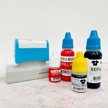 퍼니맨 대형택배박스 스탬프 리필잉크(5ml_20ml), 일반 빨강잉크(5ml)