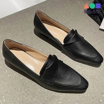 몬드스팟 3cm 여성 꼬임 스텔레토 로퍼 뾰족코 단화 블랙 (DM531)