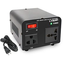 LVYUAN(료엔) 업 트랜스 다운 트랜스 500W 해외 국내 양용형 변압기 강압・승압 500VA 변압기 휴대용 트랜스, 1개