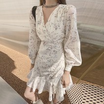 대박난박양 플라워 스트링 원피스