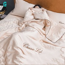 SKANDSALO 여름 쿨 이불 시원한냉감원단 실크 여름 차렵이불