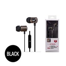 LG 모바일 이어폰 커널형 음악감상 휴대폰 통화 4극 플러그, FLM-H100 스마트폰이어폰/블랙