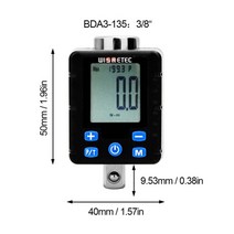 유압 전동 전자식 토크렌치 세트 자동스패너 자동차 자전거 수리 디지털 토크 렌치 nm, bda3-135