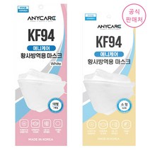 [공식판매처] 애니케어 KF94 황사 마스크 1매 ~16시 주문까지 오늘 출고, 애니케어 KF80 대형 화이트 1매