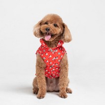 디즈니 캐릭터 펫 패딩, L:아이보리