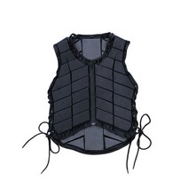어린이 성인 남녀 승마 안전조끼 보호구 승마복 보호복 용품, 성인 블랙XL 키 170-175CM, 1개