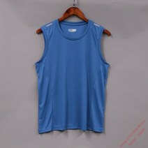 마라톤 러닝 싱글렛 속건 반팔 의류 남성 여름 스포츠 달리기 조끼 피트니스 훈련 경주, 진한 파란색, s