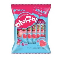 오리온 마이구미 복숭아맛 젤리 6번들 259.2g, 5개