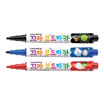 모나미 꼬마 보드마카 12자루 색상 택1 화이트보드마카 꼬마보드마카 모나미보드마카 어린이보드마카 얇은보드마카, 흑색