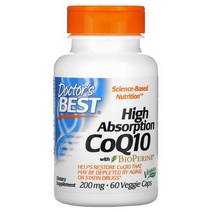 닥터스베스트 고흡수율 코엔자임 유비퀴논 큐텐 Q10 CoQ10 200mg 60정