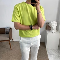 구스마켓 남성용 파스텔 여름 반팔 티셔츠 [4컬러]