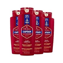 올드 스파이스 레드 컬렉션 남성 바디 워시 캡틴 향 24 fl oz 4 팩
