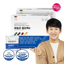 미쁨생활건강 데일리멀티팩4 비타민 미네랄 루테인 오메가3 2박스 총 60포, 데일리멀티팩4/ 2박스(총 60포), 단품