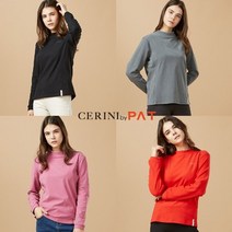 CERINI by PAT 여성 소프트 기모 베이직 티셔츠
